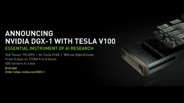 NVIDIA最强计算卡Tesla V100发布，提升超过1倍